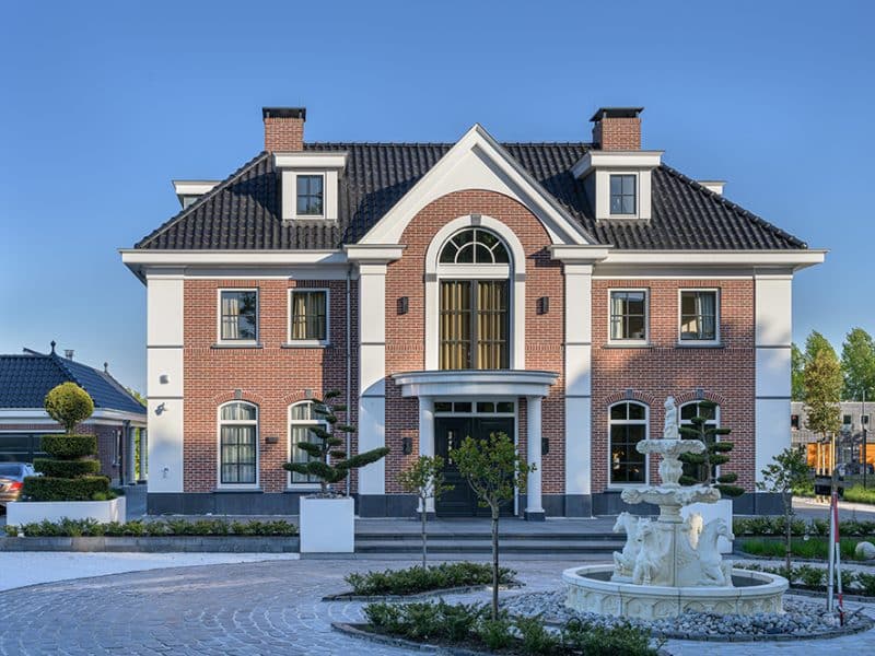 Herenhuis in Den Haag baksteen gevel 1520