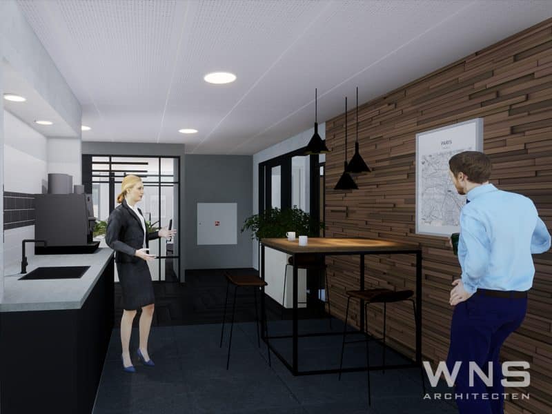 restyling kantoorpand receptie 2024