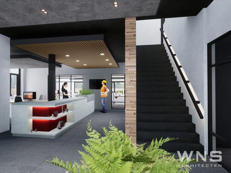 restyling kantoorpand receptie 2024