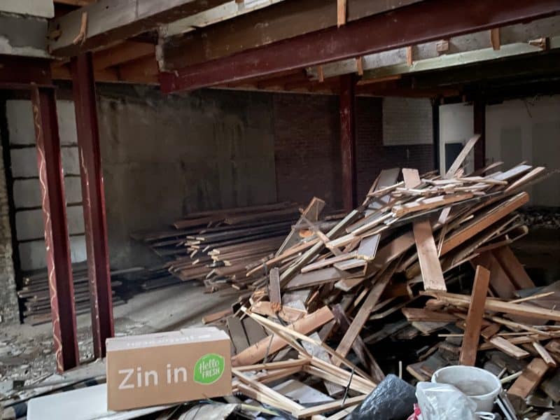 Start sloopwerkzaamheden Herenstraat
