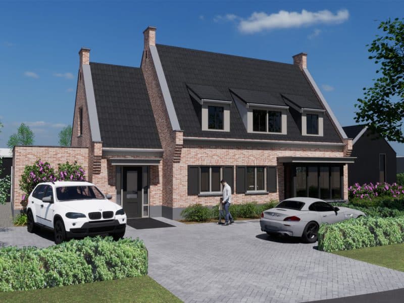 Kempische villa met oprit en zwarte dakpannen 2018