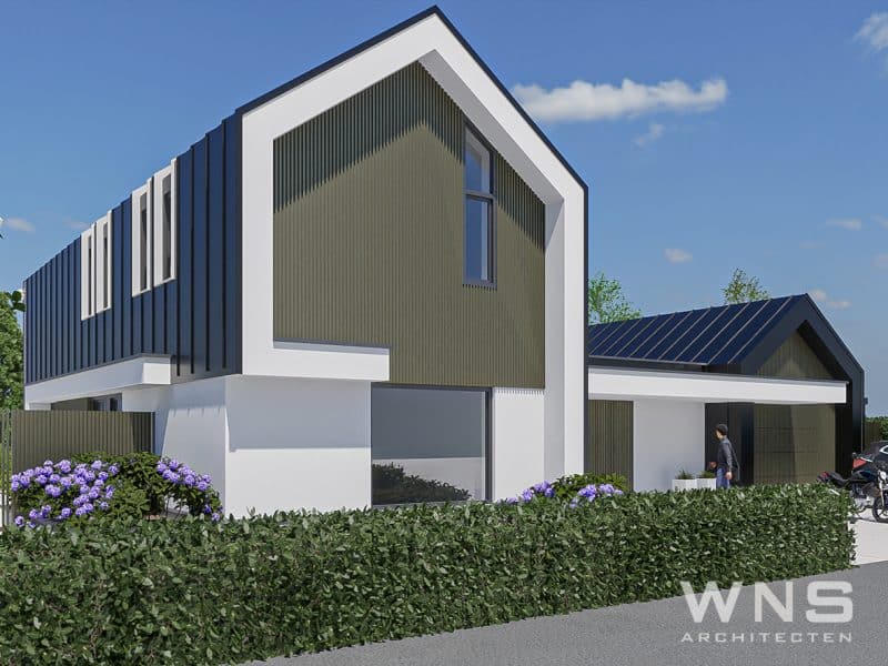 Moderne villa metalen dak beplating 2114