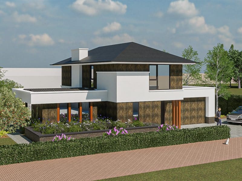 moderne villa met garage 2232