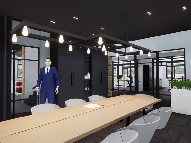 restyling kantoorpand receptie 2024