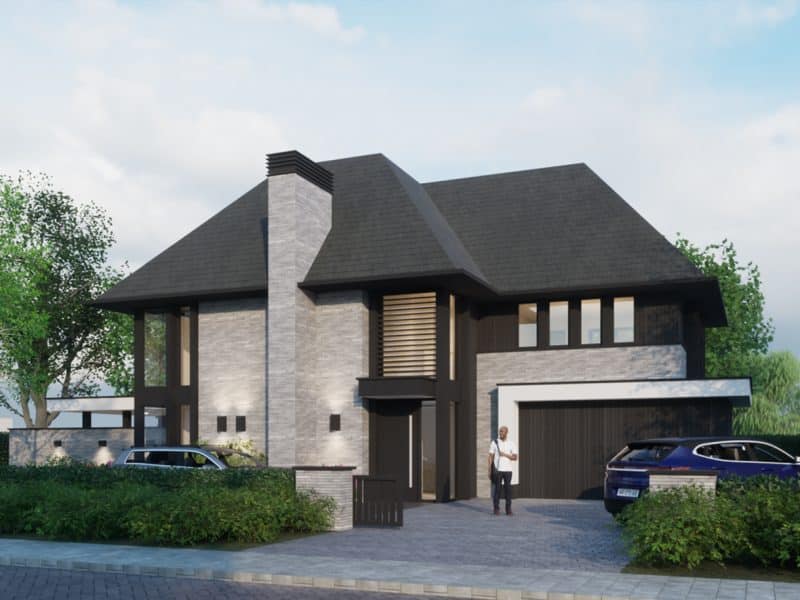 nieuwbouw moderne vrijstaande villa 2317