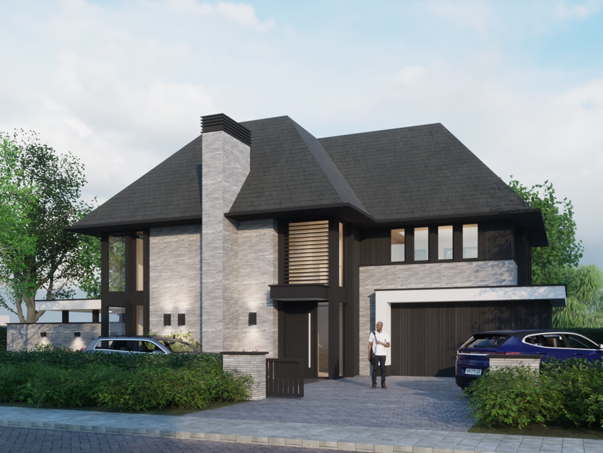 nieuwbouw moderne vrijstaande villa 2317