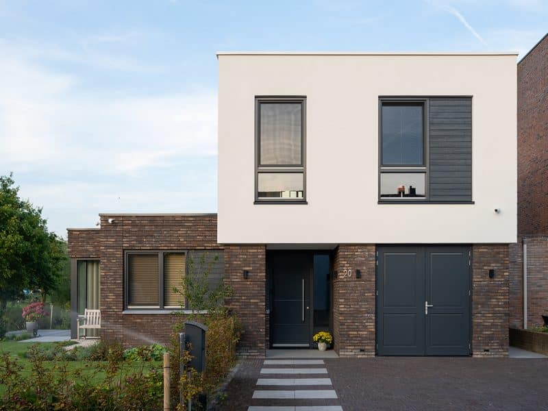 moderne villa gevel aanzicht 2017