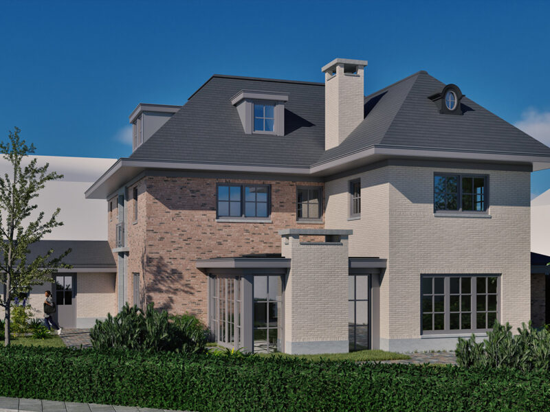 vooraanzicht villa renovatie