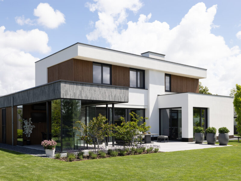 huis stuukwerk modern